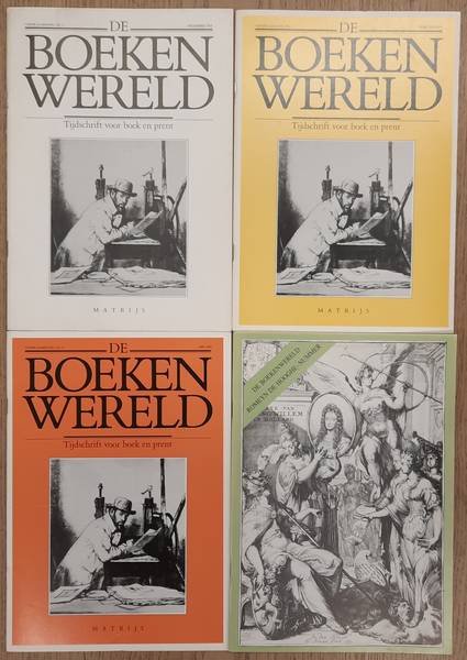 BOEKENWERELD, DE. - De Boekenwereld. Tijdschrift voor boek en prent. Vijfde jaargang, 1988 - 1989. nr. 1 + 2 + 3 + 4.