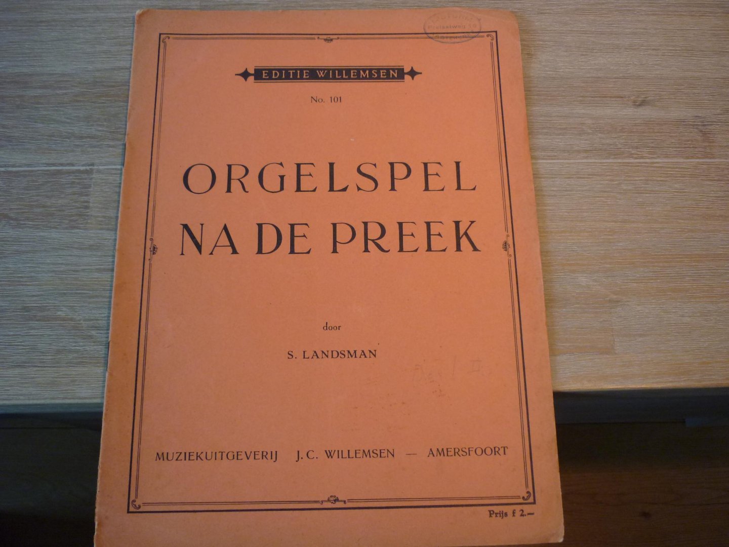 Landsman; S. - Orgelspel na de preek