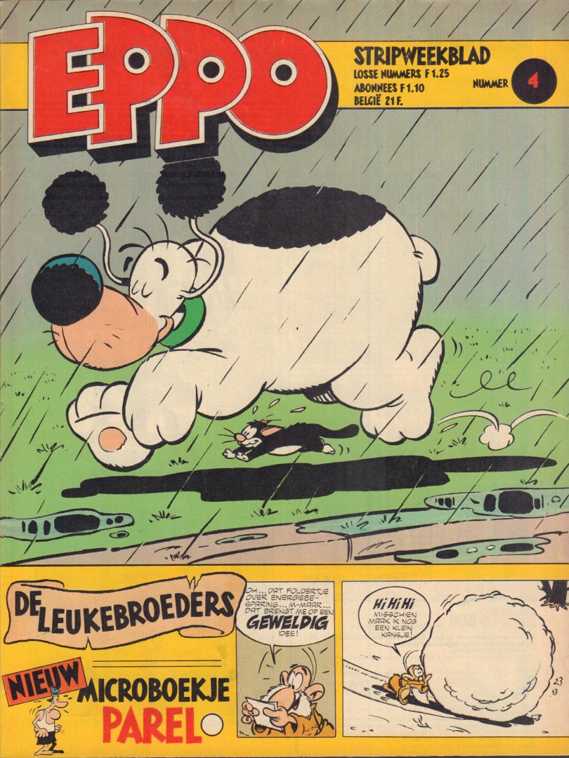 Diverse auteurs - Stripweekblad Eppo / Dutch weekly comic magazine Eppo 1980 nr. 04 met o.a./with a.o. DIVERSE STRIPS / VARIOUS COMICS a.o. STORM/LUCKY LUKE/STEVEN SEVERIJN/DE PARTNERS + ARTIKEL FELIX MEURDERS (1 p.),  goede staat / good condition