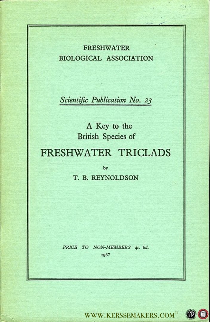 REYNOLDSON, T. - A key to the British species of freshwater triclads (Turbellaria, Paludicola)