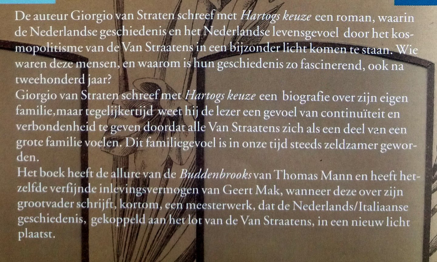 Straten, Giorgio van - Hartogs keuze