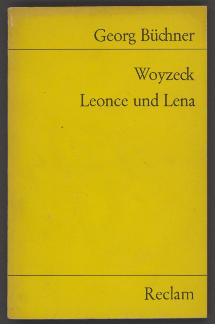 Büchner, Georg - Woyzeck, Leonce und Lena
