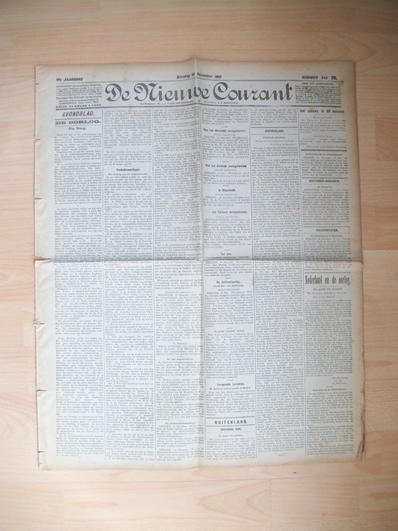  - De Nieuwe Courant nr. 349, Dinsdag 18 december 1917