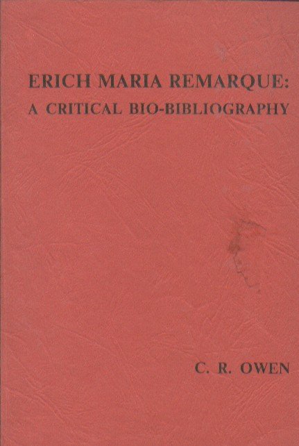Owen, C.R. - A critical bio-bibliography.