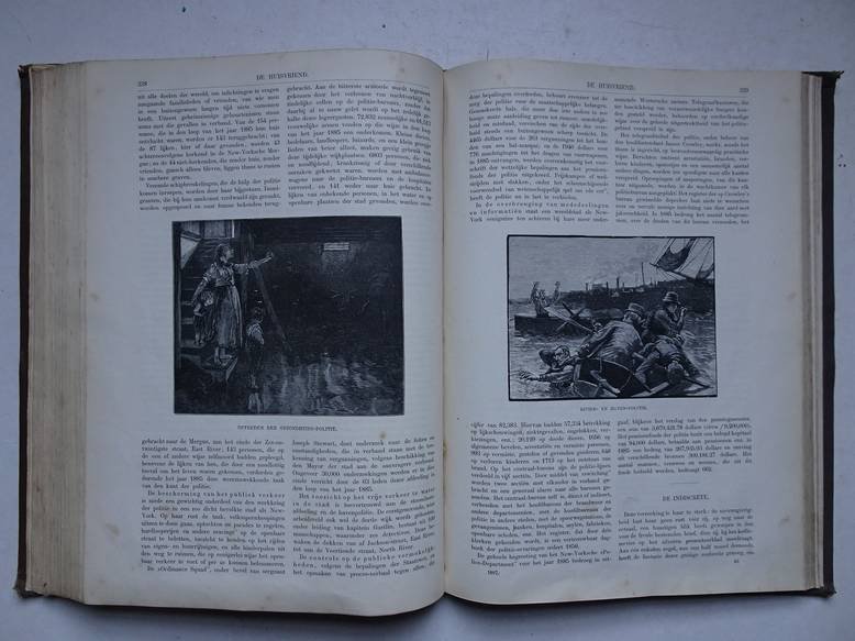Diverse auteurs. - De Huisvriend. Geïllustreerd magazijn gewijd aan letteren en kunst; lectuur voor iedereen. Jaargang 1887.