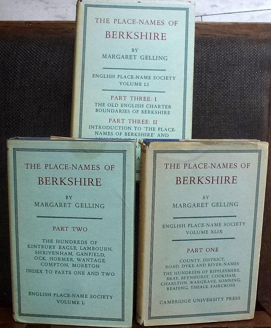 The Place-Names of Berkshire. Part One, Two and Three. - Gelling Margaret