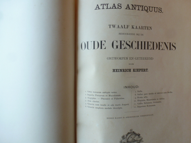 heinrich kiepert - atlas antquus twaalf kaarten
