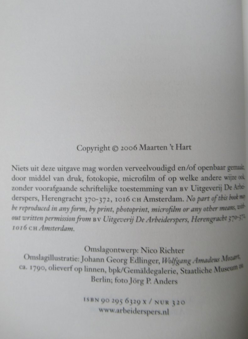 't Hart, Maarten - Mozart en de anderen