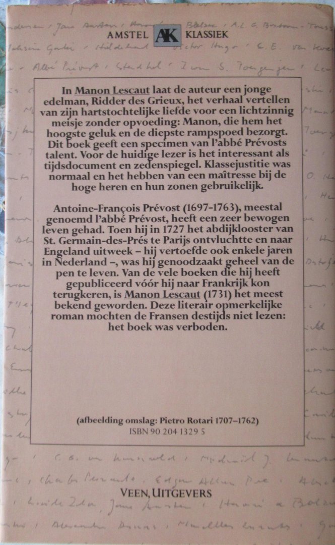 Prevost Abbé - Manon Lescaut