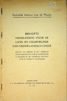 Kregten, J.G. van - Beknopte handleiding voor de land-en volkenkunde van Nederlandsch-Indie Koninklijk Instituut voor de Marine