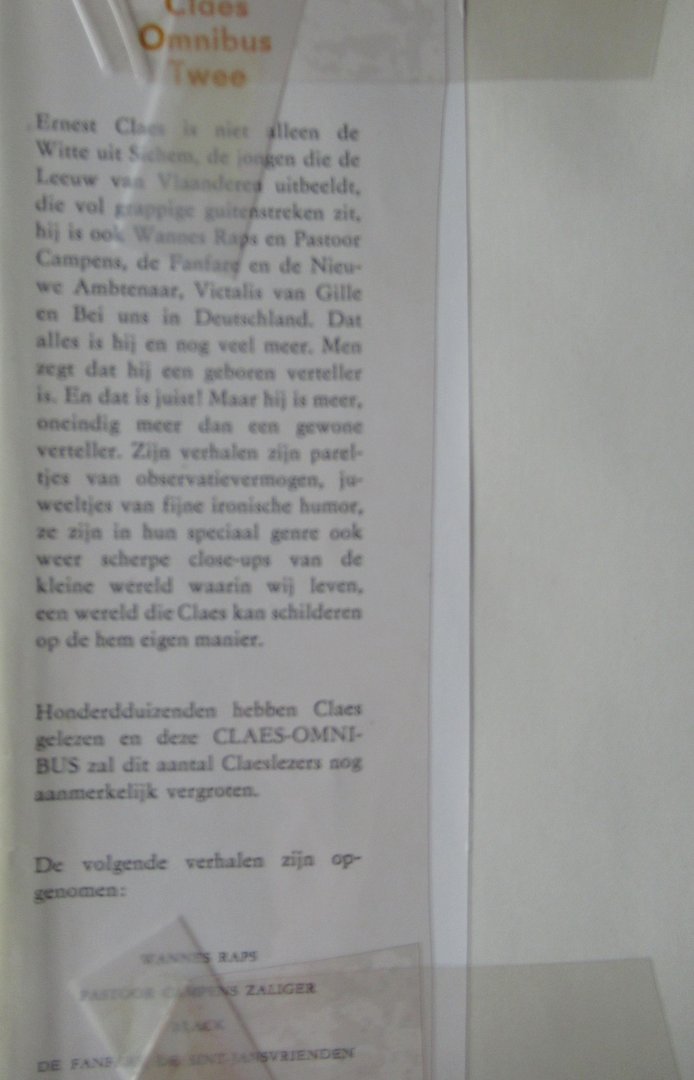 Claes, Ernest - Tweede Ernest Claes omnibus (zie extra info)