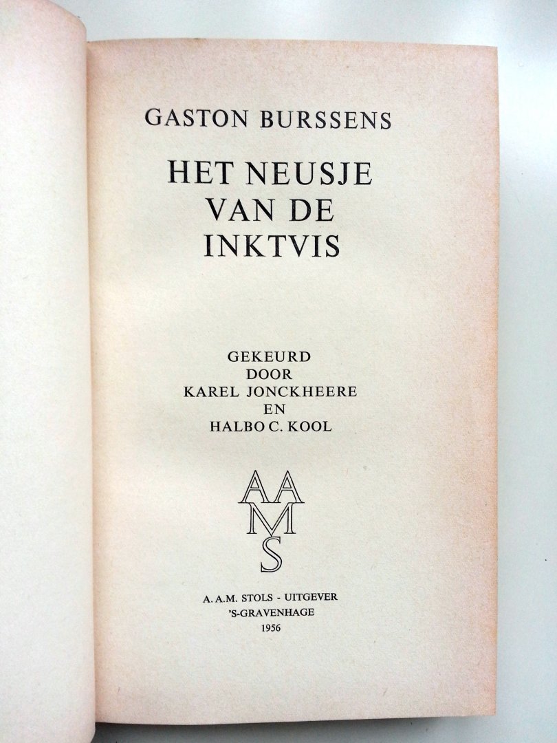 Burssens, Gaston - Het neusje van de inktvis