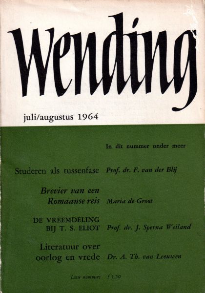 Besten, Ad den e.a. (red.) - Wending, jaargang 19, nummer 5/6, juli/augustus 1964