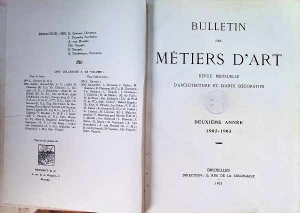 Collectif - bulletin des metiers d'art deuxième année 1902 - 1903