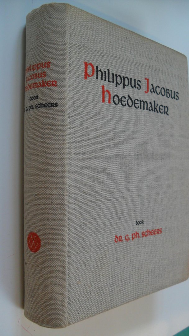 Scheers Dr. G.Ph. - Philippus Jacobus Hoedemaker