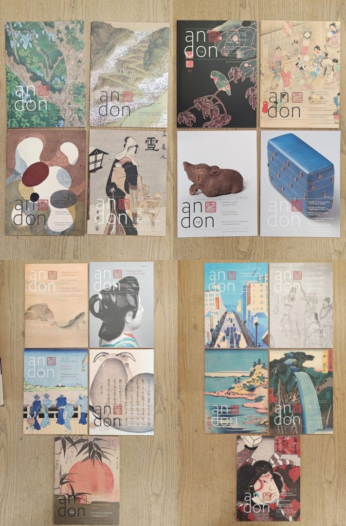 ANDON. & SOCIETY FOR JAPANESE ARTS. - ANDON - JOURNAl OF THE SOCIETY FOR JAPANESE ARTS. Shedding light on Japanese art.  Total 18 Magazines: 102 - 103 - 104 - 105 - 106 - 107 - 108 - 109 - 110 - 111 - 112 - 114 - 115 - 116 - 117 118 - 119 - 120.