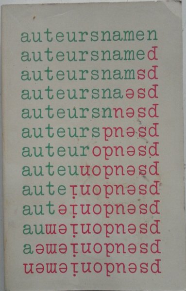 Hazeu Wim - Auteursnamen pseudoniemen tweeduizend schuilnamen met de bijbehorende echte namen