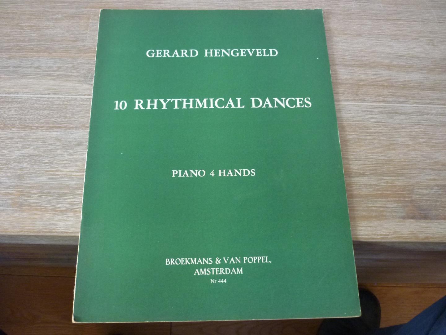 Hengeveld; Gerard - 10 Rhythmical dances - piano 4 hands