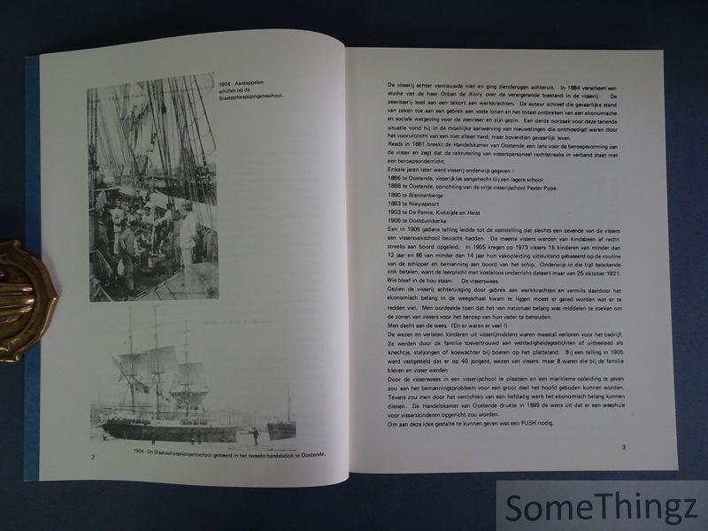 Coelus, Robert. - De IBIS-story, 1906-1981: gedenkboek ter gelegenheid van het vijfenzeventig jarig bestaan van het Koninklijk Werk IBIS, kwekelingenschool der visserij, Bredene. [Met opdracht.]