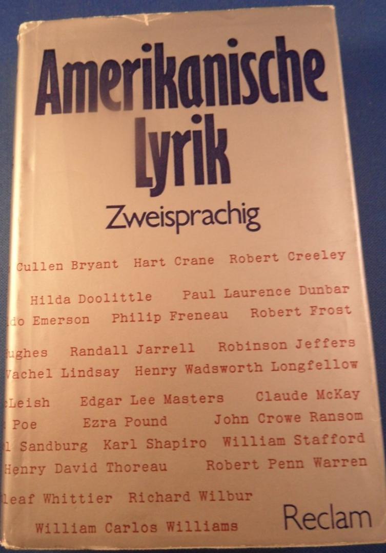 Link, Franz - Amerikanische Lyrik. Zweisprachig. Vom 17. Jahrhundert bis zur Gegenwart