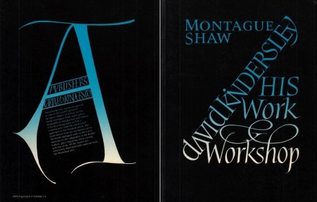 (KINDERSLEY). SHAW, Montague - David Kindersley. His Work and Workshop.