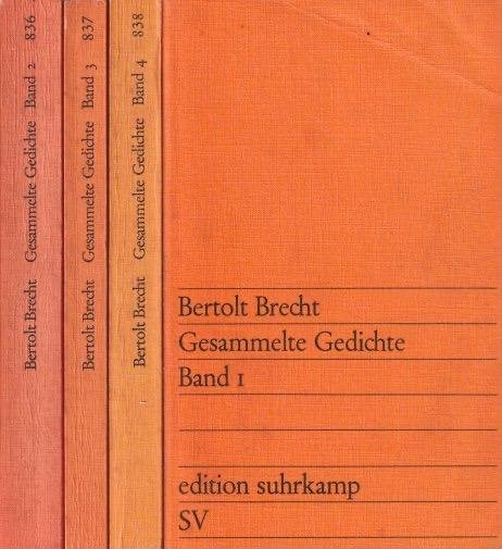 Brecht, Bertolt - Gesammelte Gedichte [4 Teilen]