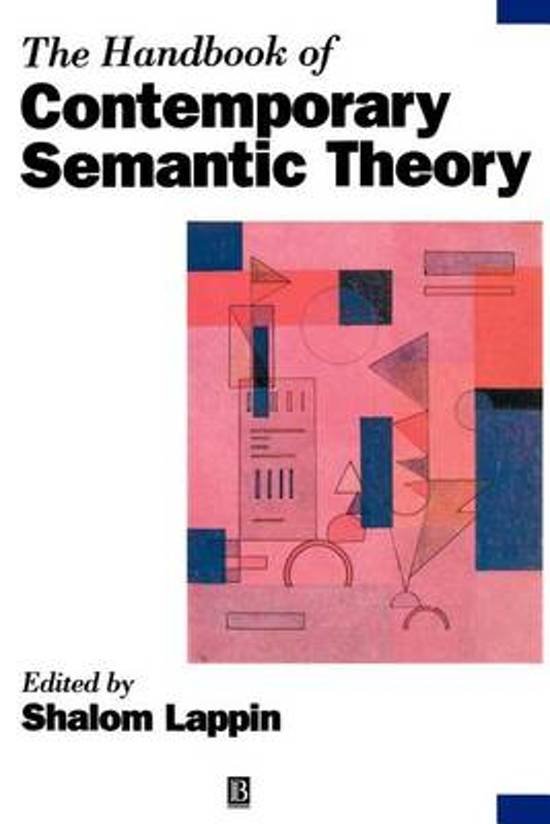 Lappin, Shalom - The Handbook of Contemporary Semantic.