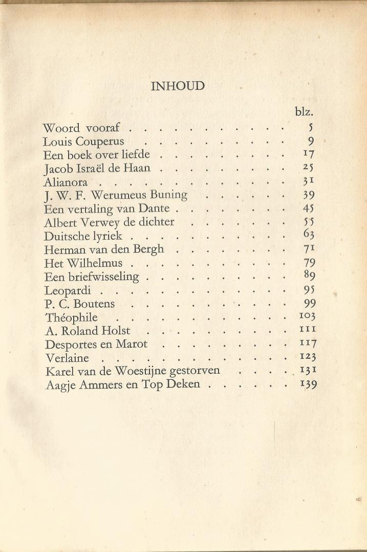 Nijhoff M - Gedachten op dinsdag (serie Standpunten & Getuigenissen) 2e druk 1931