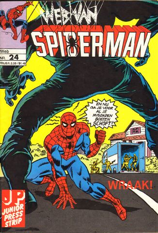 Junior Press - Web van Spiderman 024, Kleine Criminaliteit, geniete softcover, zeer goede staat