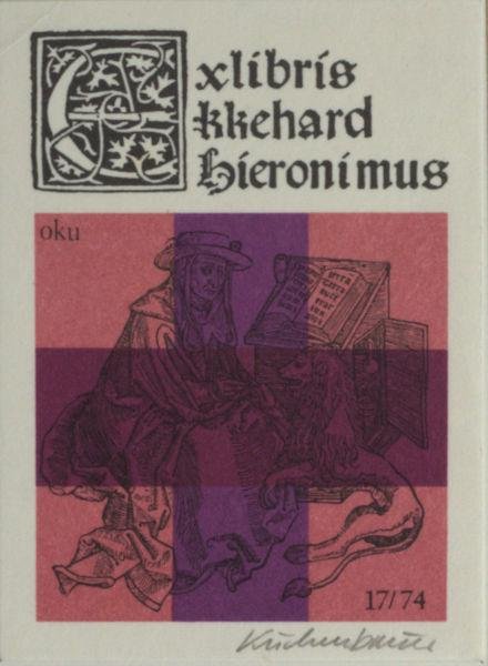 Kuchenbauer, Otto. - Exlibris voor Ekkehard Hieronimus.