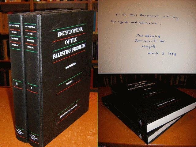 Nakhleh, Issa - Encyclopedia of the Palestine problem, Volume 1 and 2 [signed by the author, with assignment]