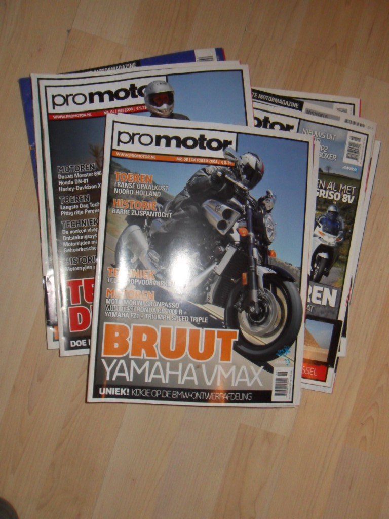 Redactie - Promotor. Motorbladen. 2008 nrs 1/2/4/5/8; 2007 nr 8; 2005 nrs 2/3/4 + klussen speciale uitgave bij Promotor 7 - 2008