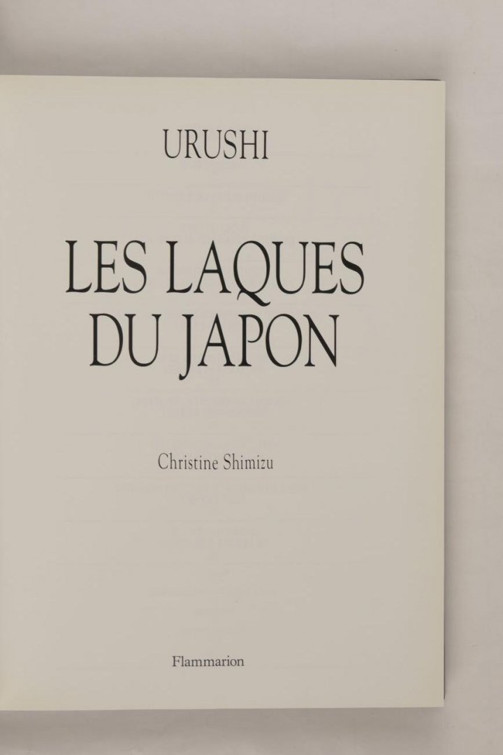 Shimizu, Christine - Les laques du Japon (10 foto's)