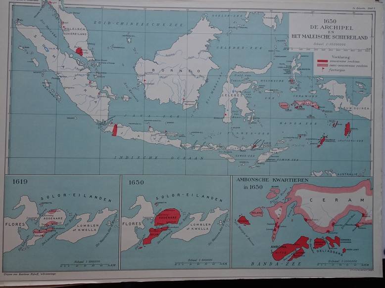 N.n.. - Geschiedkundige atlas van Nederland. Uitgegeven door de commissie voor den geschiedkundigen atlas van Nederland en geteekend door het lid der commissie Dr. A.A. Beekman. De Koloniën.