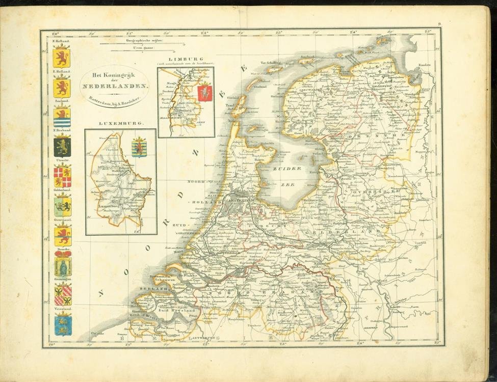 A Baedeker - School-atlas van alle deelen der aarde, in 24 kaarten : opgedragen aan zijne excellentie den heere Graaf J. van den Bosch