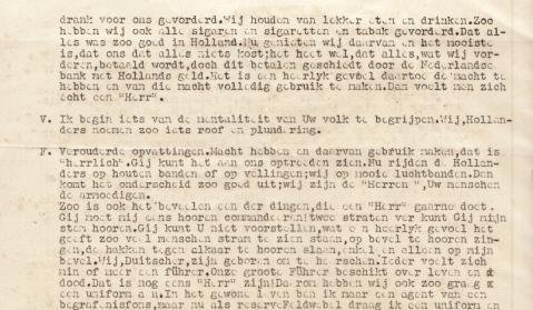 VRIJ WASSENAAR - Das Herrenvolk. Samenspraak tussen: F, een Duitsche Feldwebel en V, een Hollandsche vaandrig.