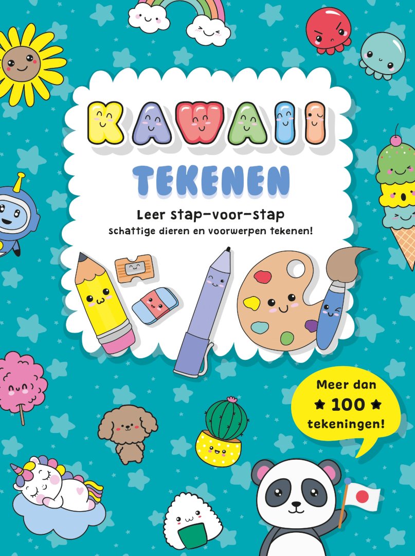  - Kawaii tekenen Leer stap-voor-stap schattige dieren en voorwerpen tekenen!