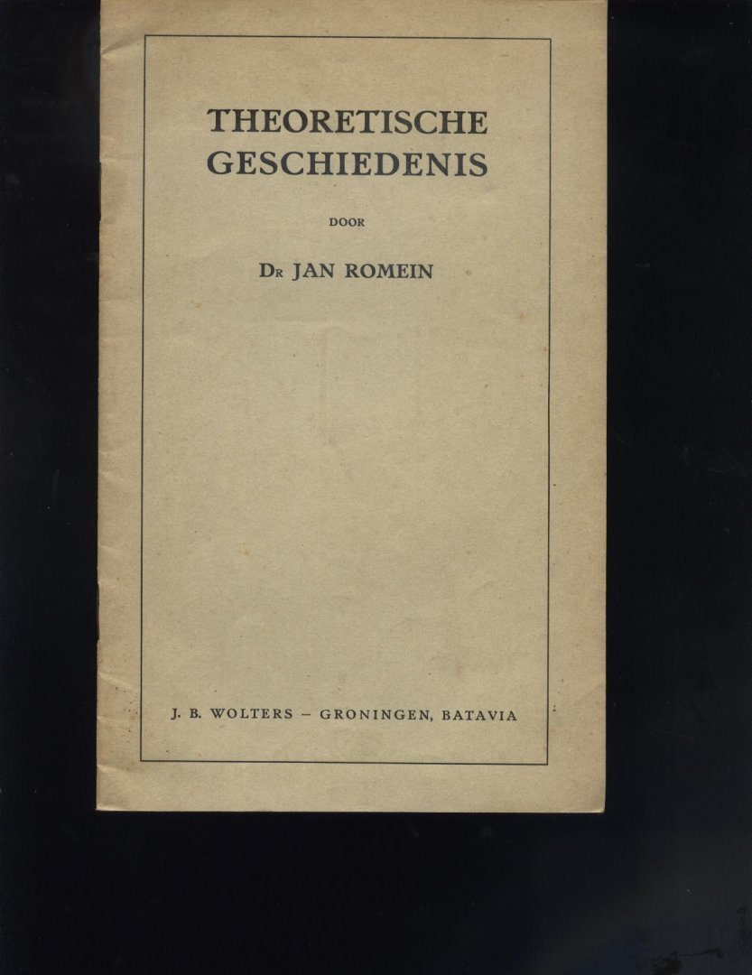 Romein,Dr.Jan - Theoretische geschiedenis