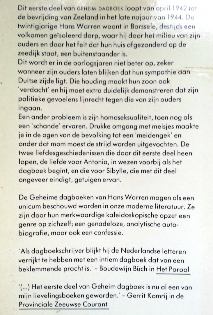 Warren, Hans - Geheim Dagboek 1942-1944 (Ex.2)
