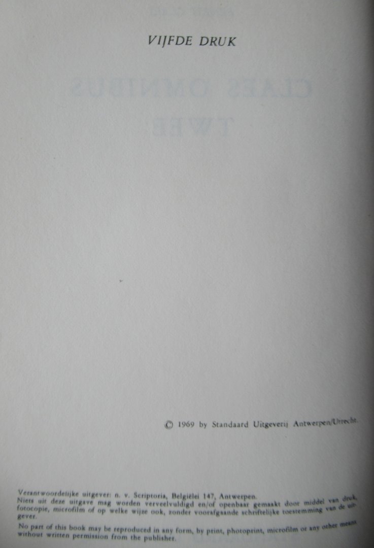 Claes, Ernest - Tweede Ernest Claes omnibus (zie extra info)