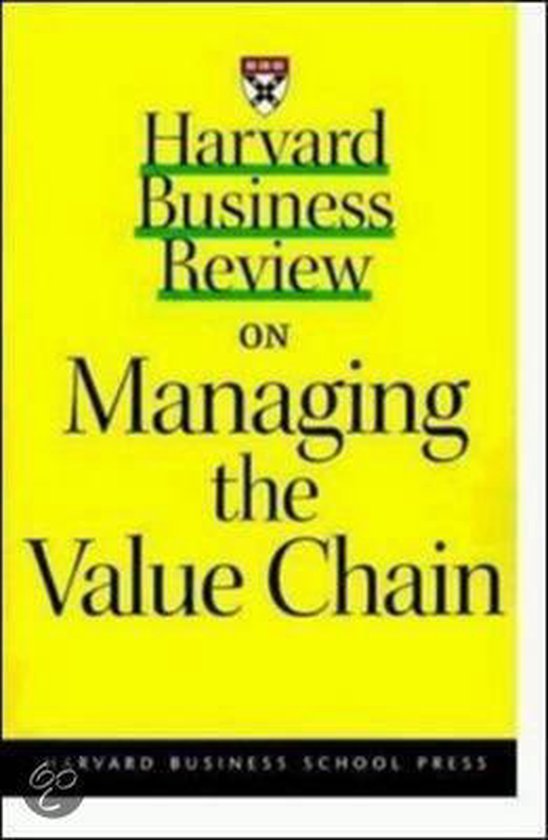 Harvard Business School Press - Harvard Business Review  On Managing The Value Chain