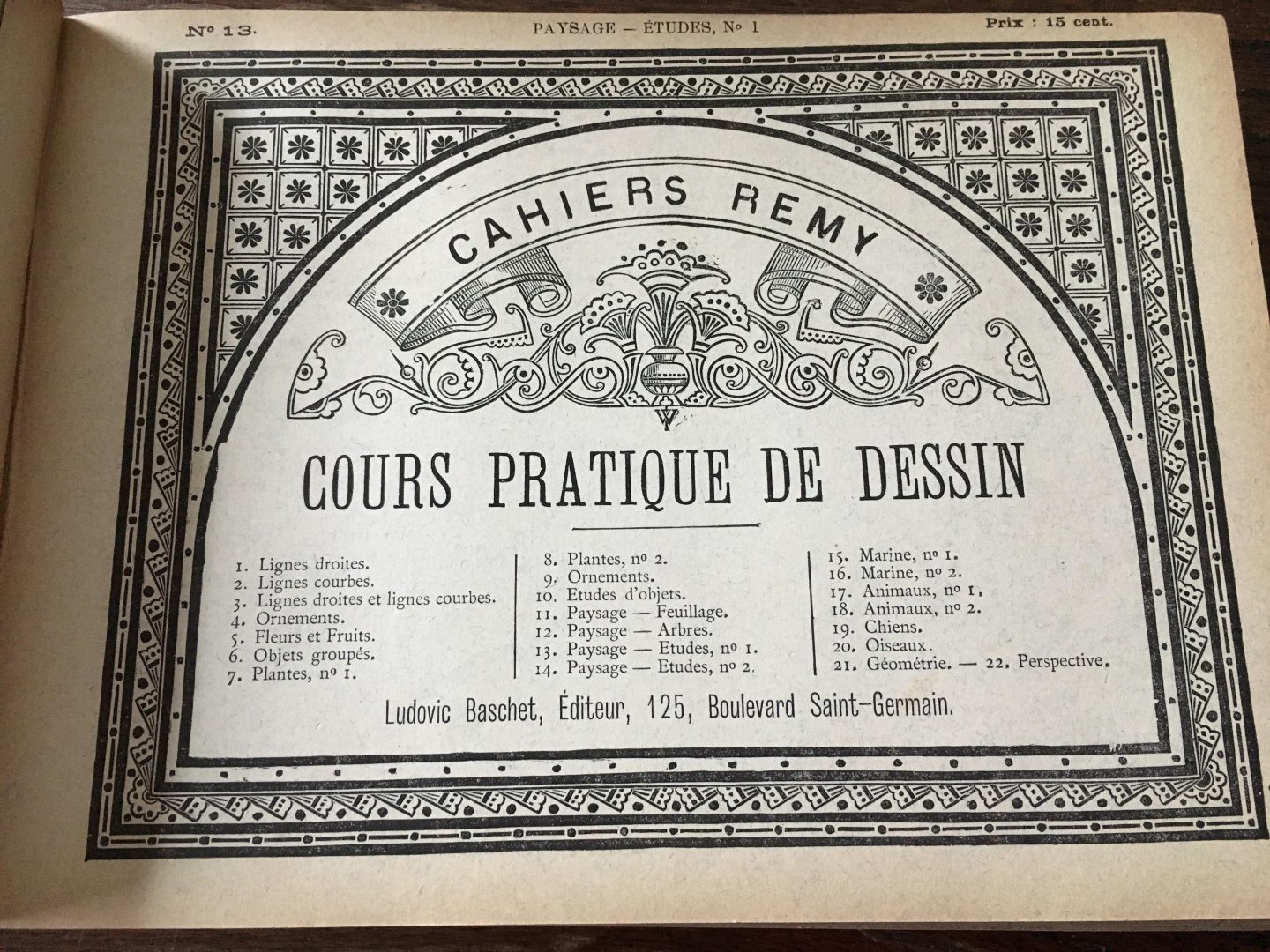 Cahiers Remy - Cours pratique de dessin Deel 1 t/m 22