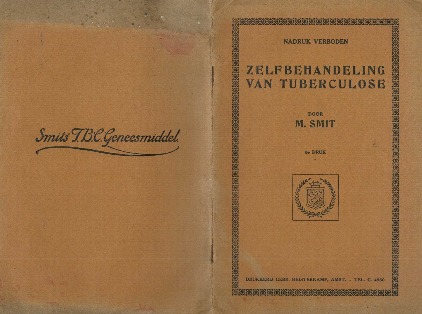 SMIT, M. - zelfbehandeling van tuberculose