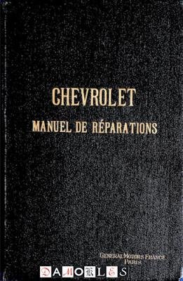  - Chevrolet 1929 Manuel de reparations series AC-LQ