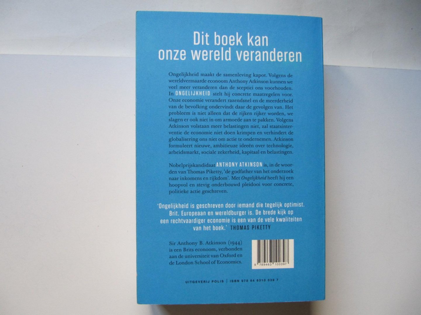 Atkinson, Anthony B. - Ongelijkheid / wat kunnen we eraan doen?