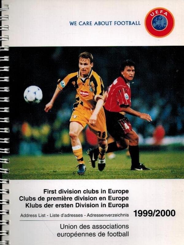  - First division clubs in Europe 1999-2000