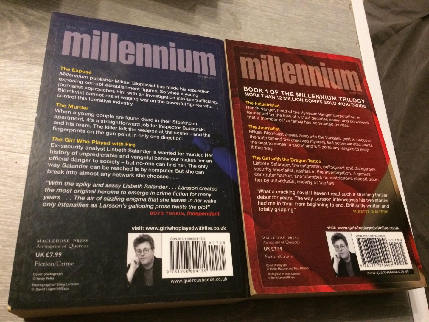 Larsson, Stieg - Girl with the Dragon Tattoo,The Girl who played with fire