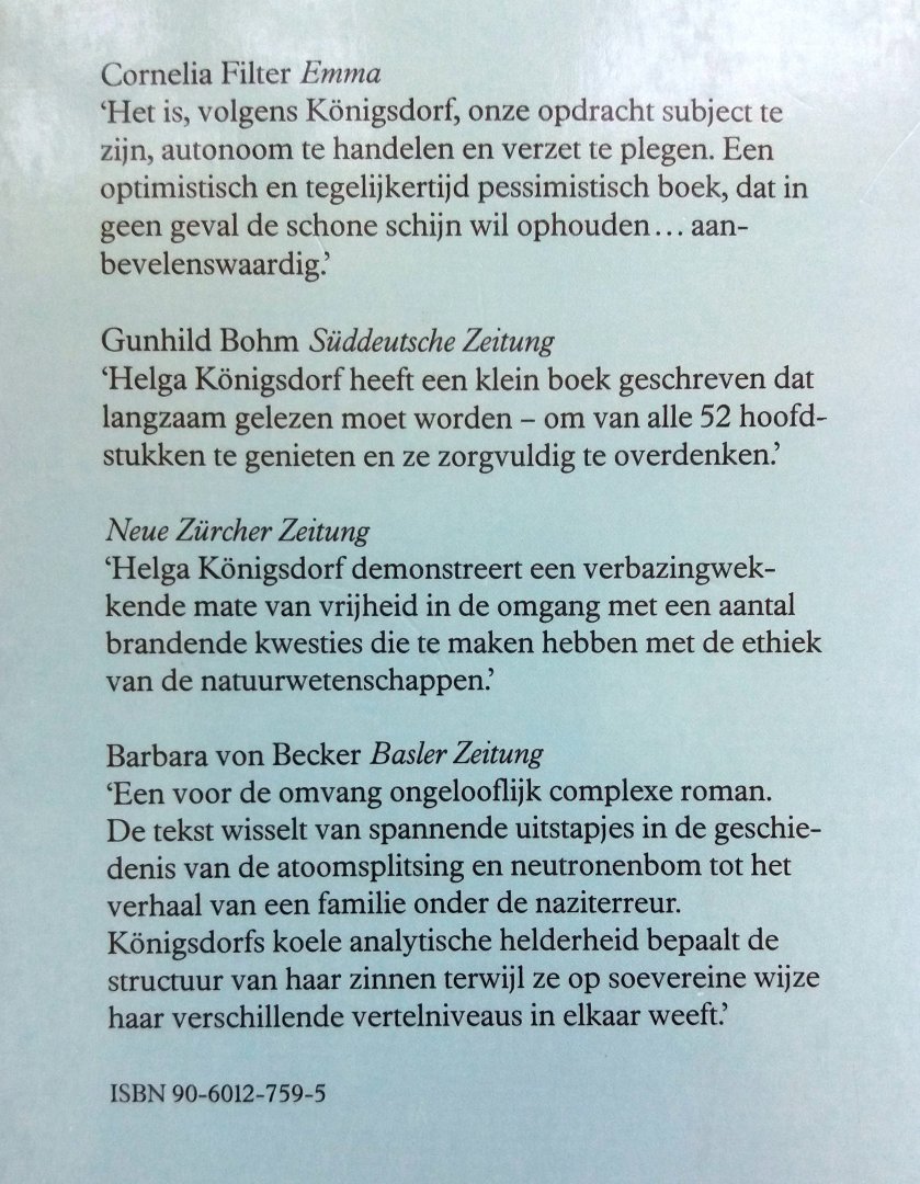 Königsdorf, Helga - In een roes van helderheid