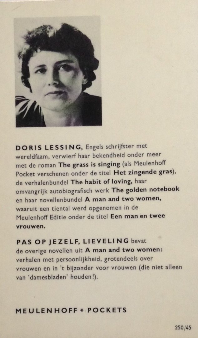 Lessing, Doris - Pas op jezelf, lieveling
