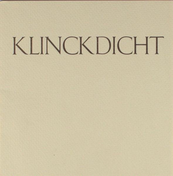 Cornelis, Meester. - Klinckdicht.